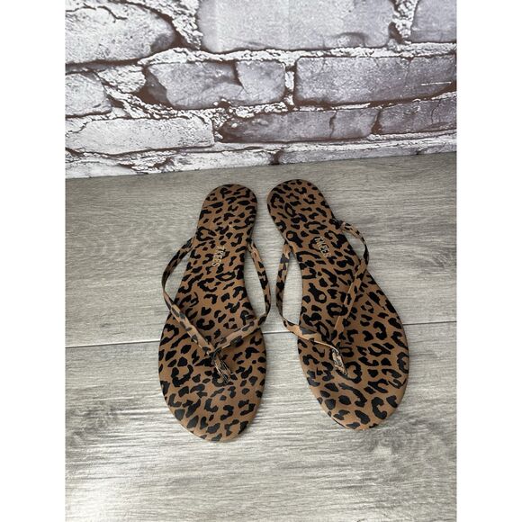 Tkees Studio Exotic Cheetah Print Thong Flip Flops Sandals Women Sz 8M US/39EU - Picture 13 of 16